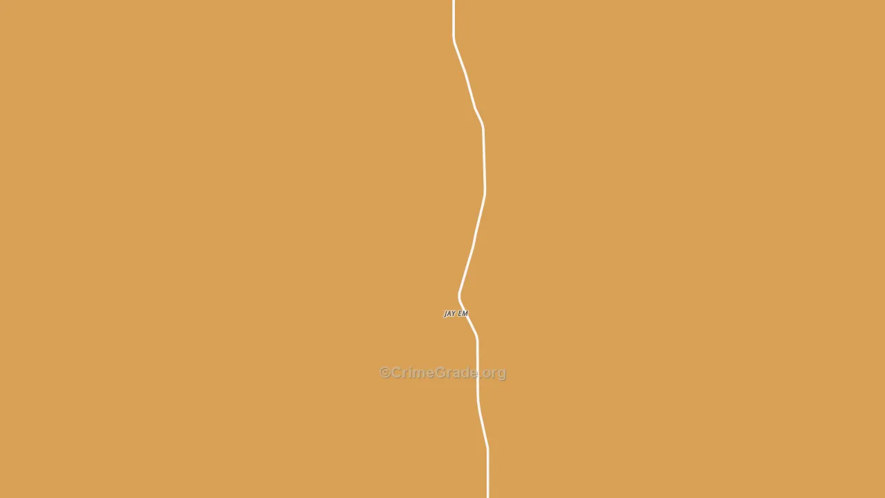 Jay Em, WY Map of Robbery Rates