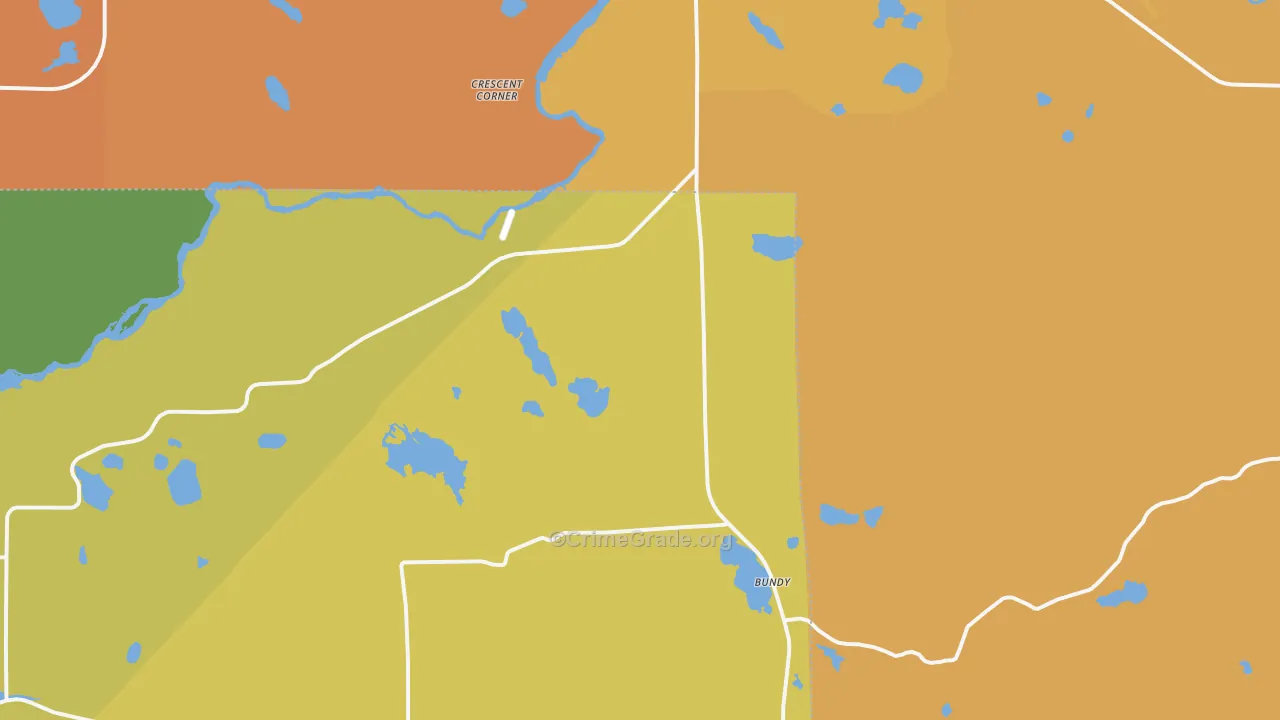 Jeffris, WI Map of Robbery Rates