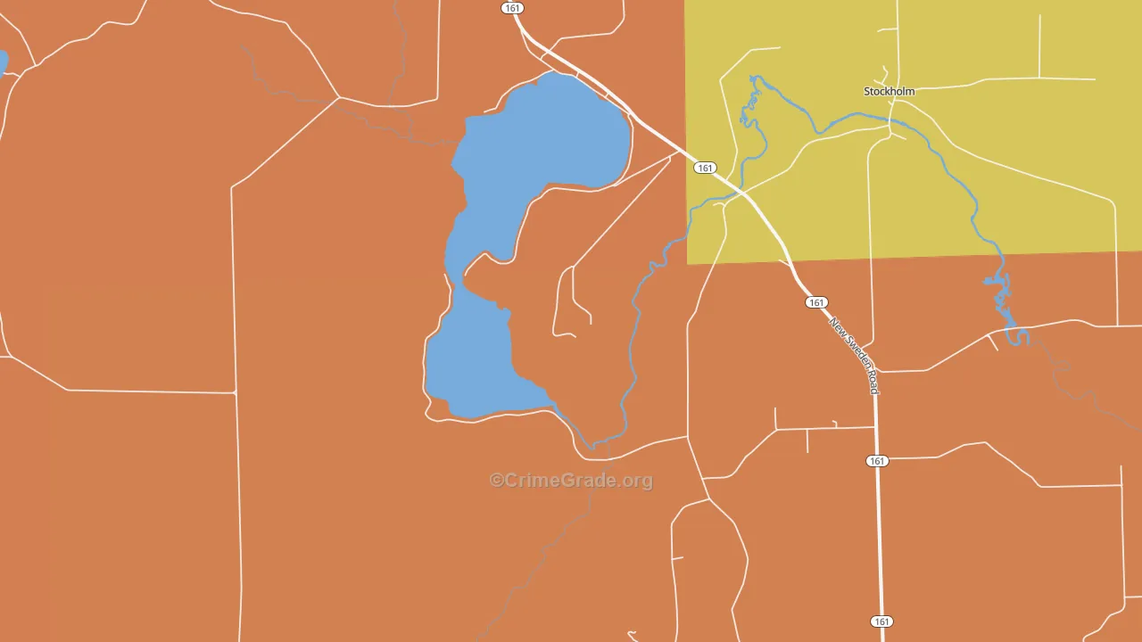 Jemtland, ME Map of Robbery Rates