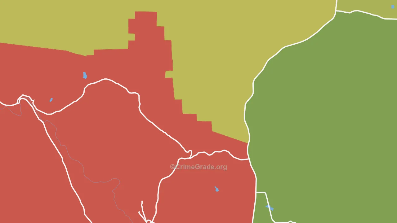 Jolon, CA Map of Robbery Rates