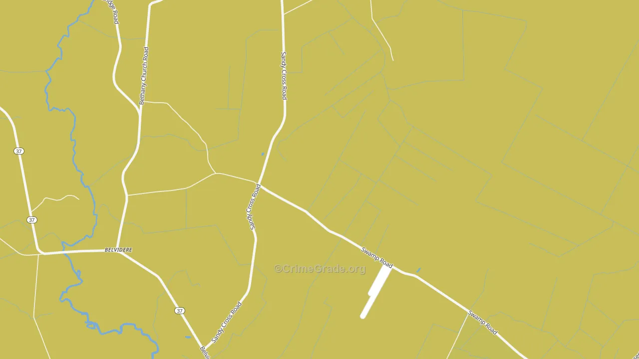 Joppa, NC Map of Robbery Rates
