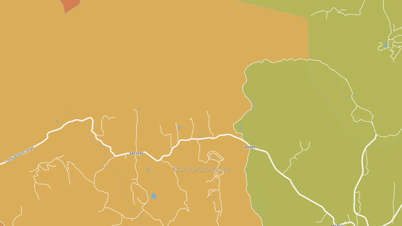 Joynes, NC Map of Robbery Rates