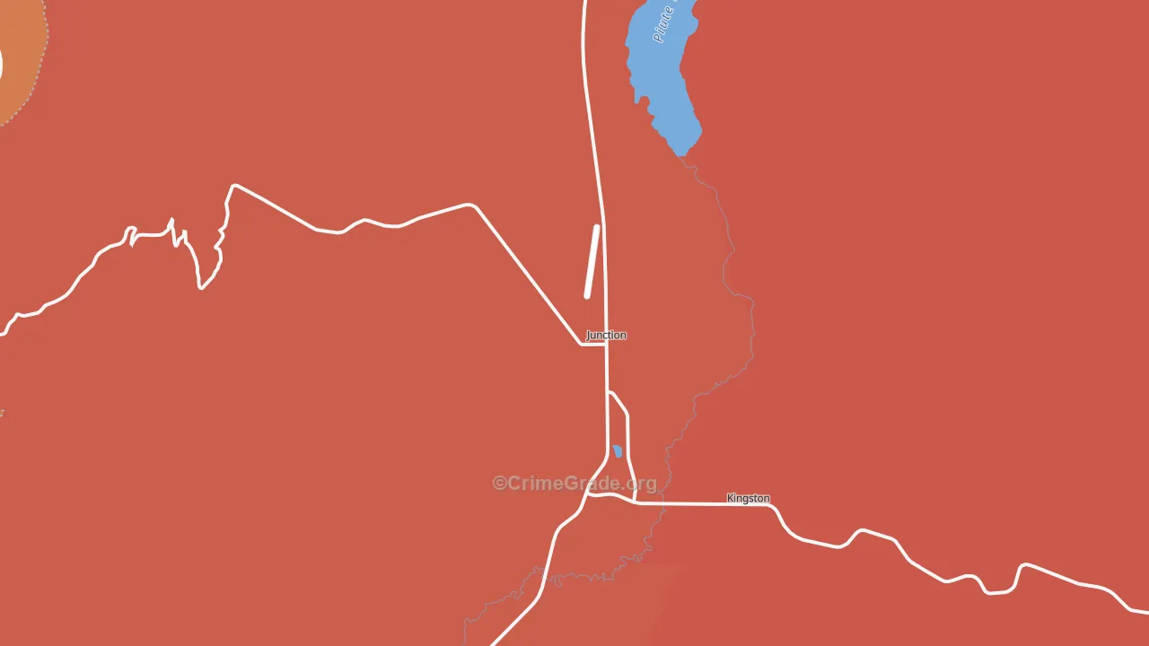 Junction, UT Map of Robbery Rates