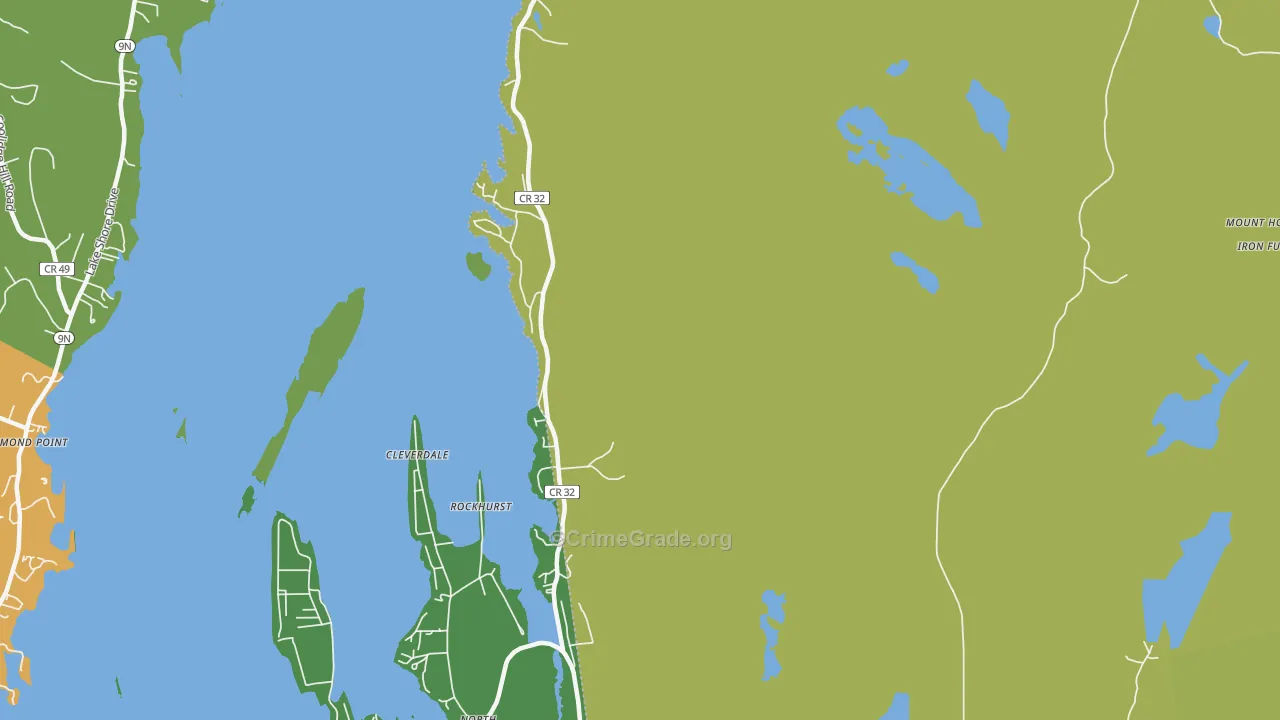 Kattskill Bay, NY Map of Robbery Rates