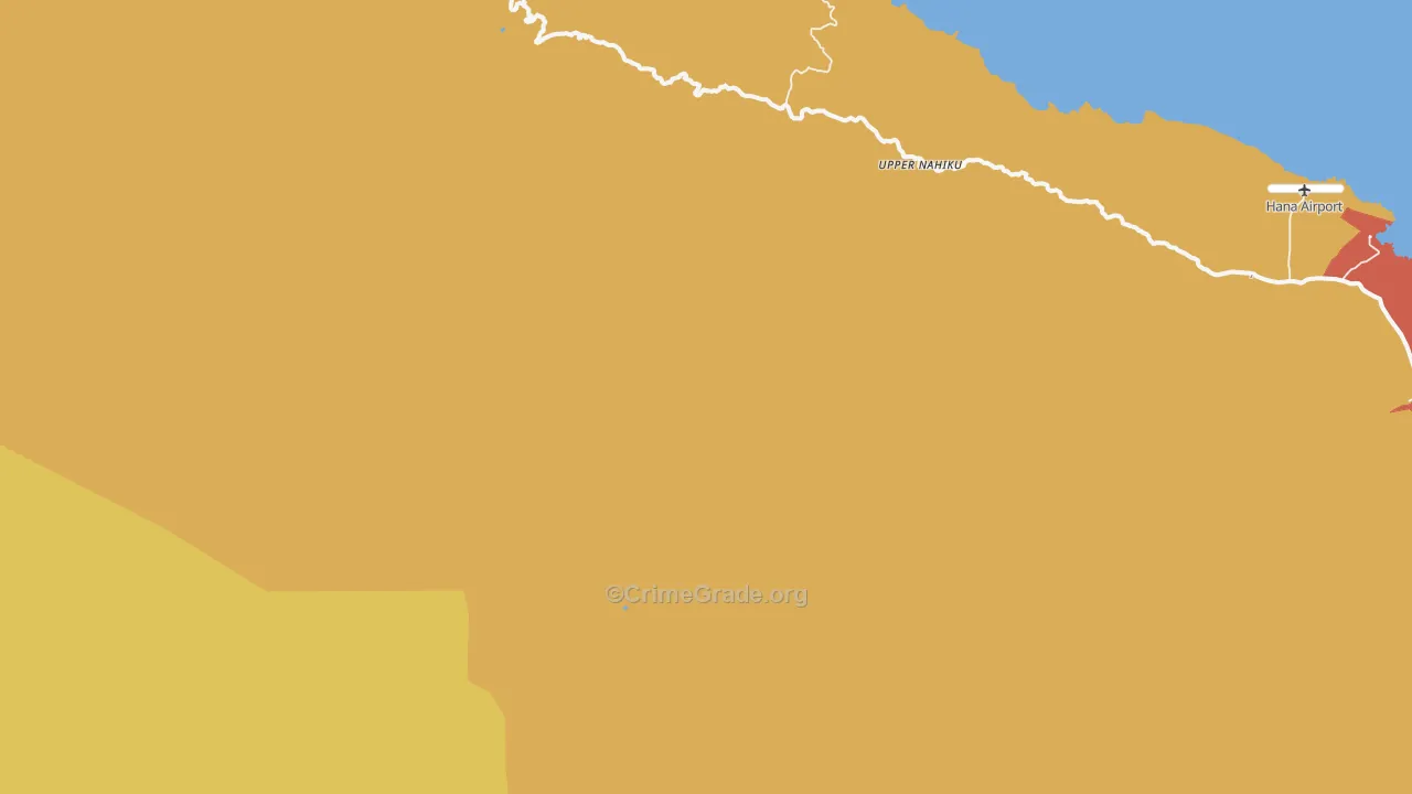 Kaupo, HI Map of Robbery Rates