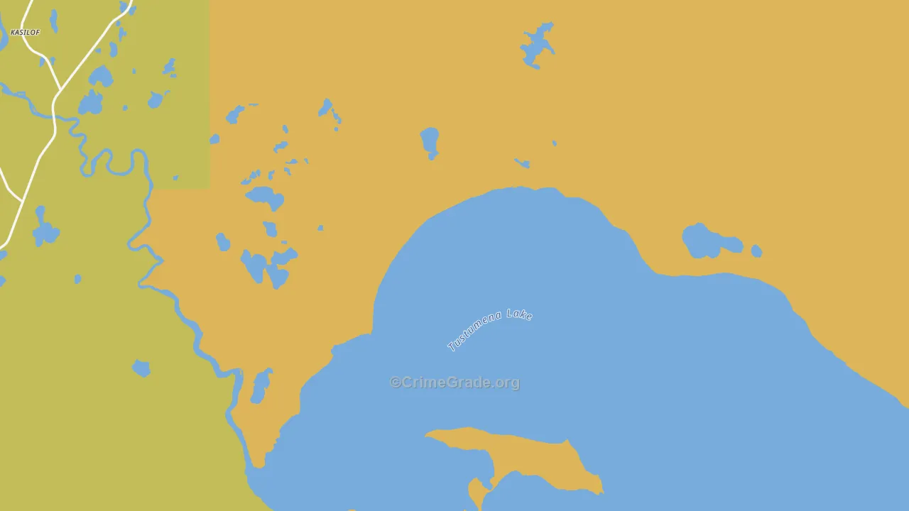 Kenai Peninsula Borough, AK Map of Robbery Rates