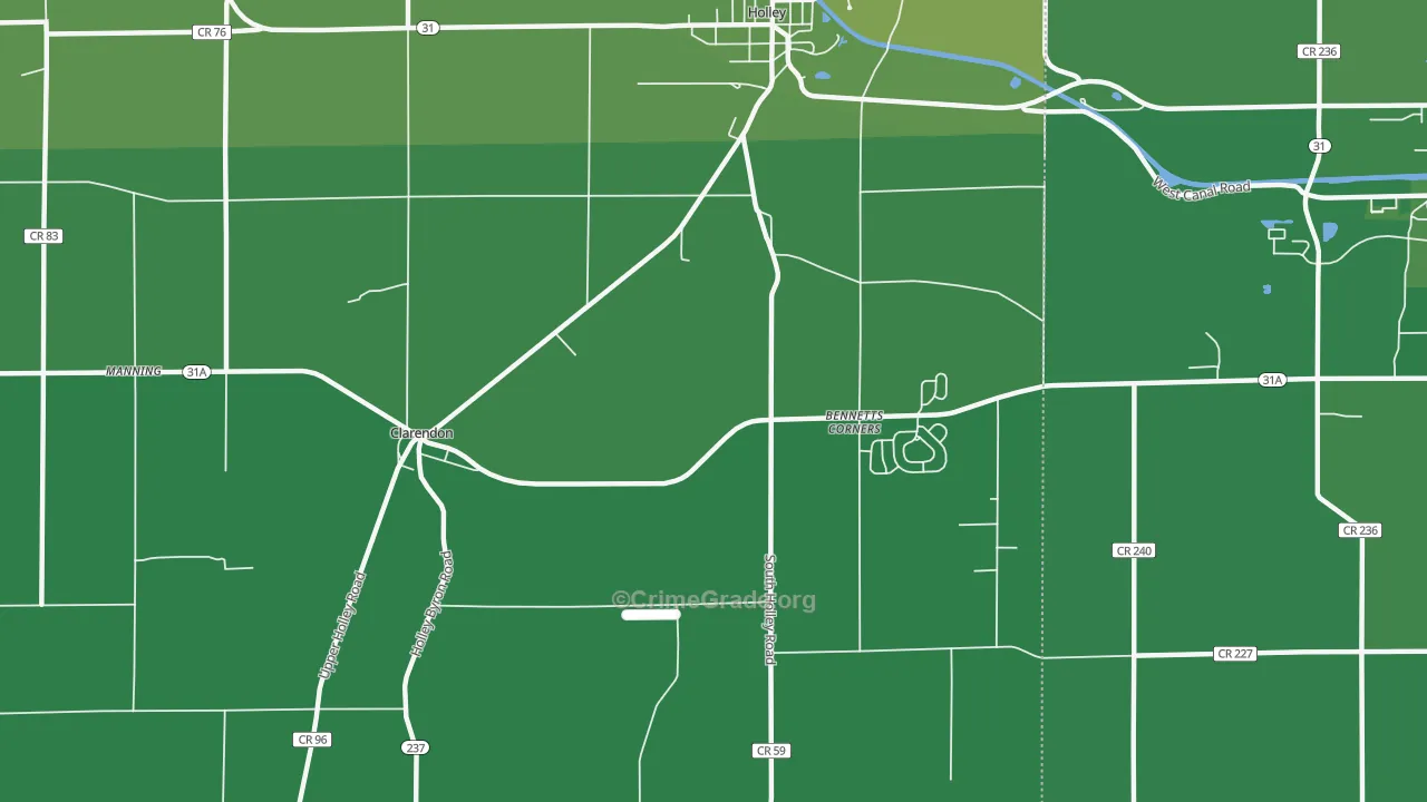 Kendall Mills, NY Map of Robbery Rates