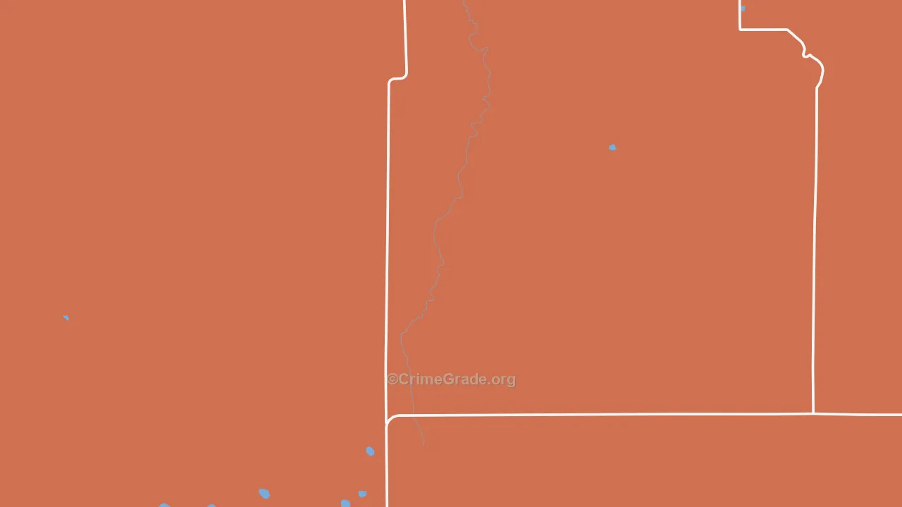 Kim, CO Map of Robbery Rates