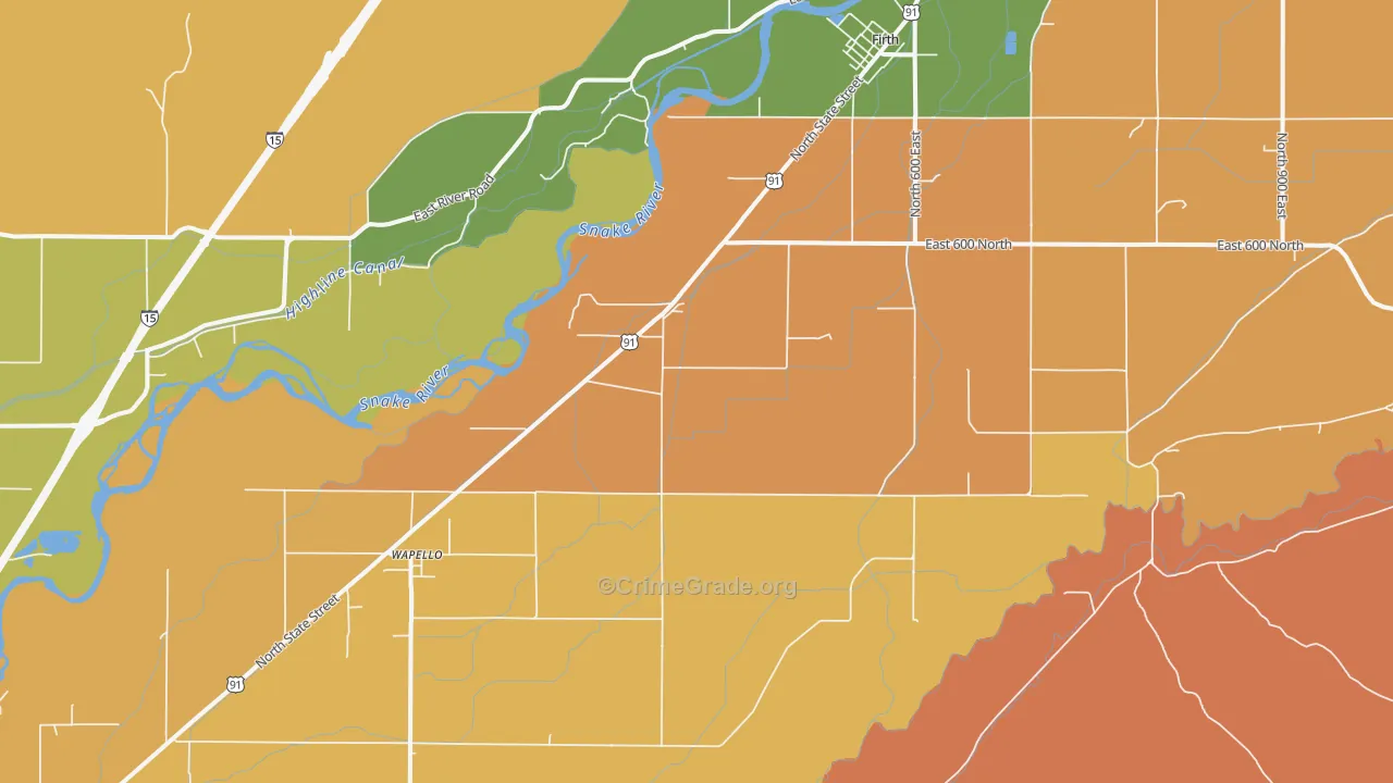 Kimball, ID Map of Robbery Rates