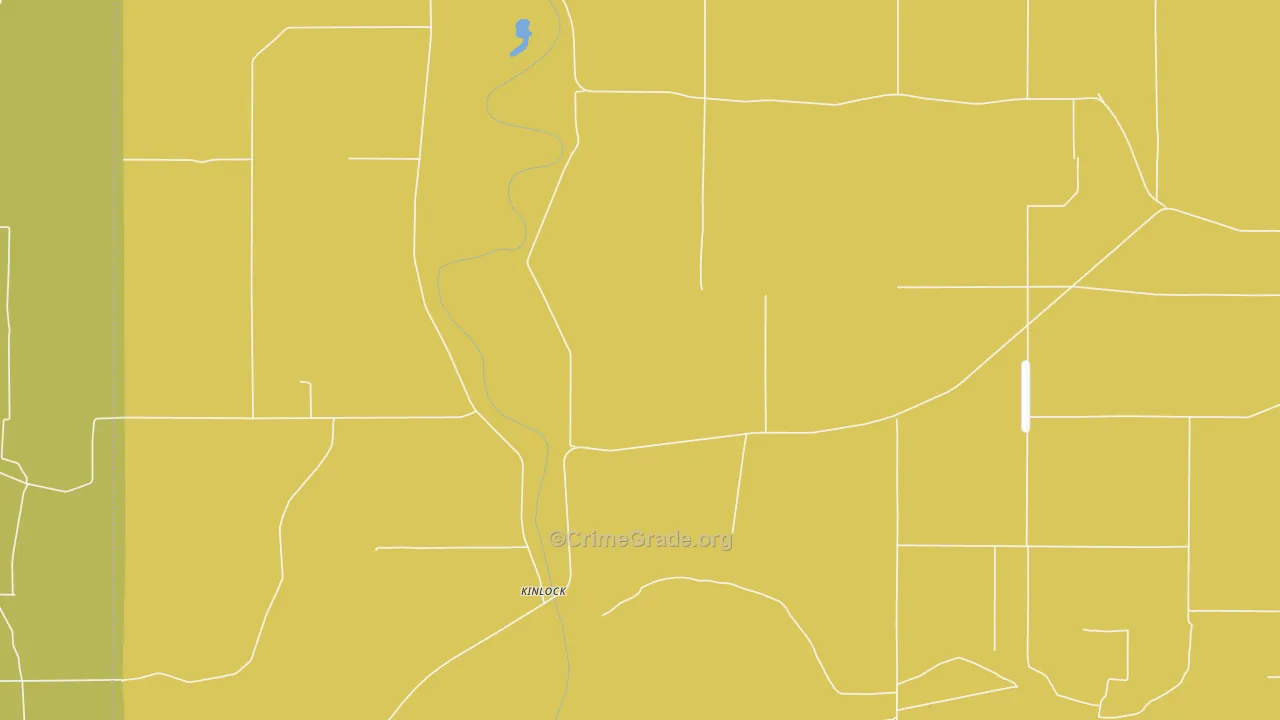 Kinlock, MS Map of Robbery Rates