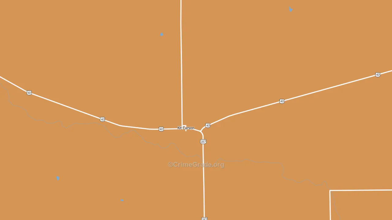 Kit Carson, CO Map of Robbery Rates