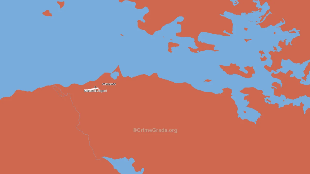 Kokhanok, AK Map of Robbery Rates