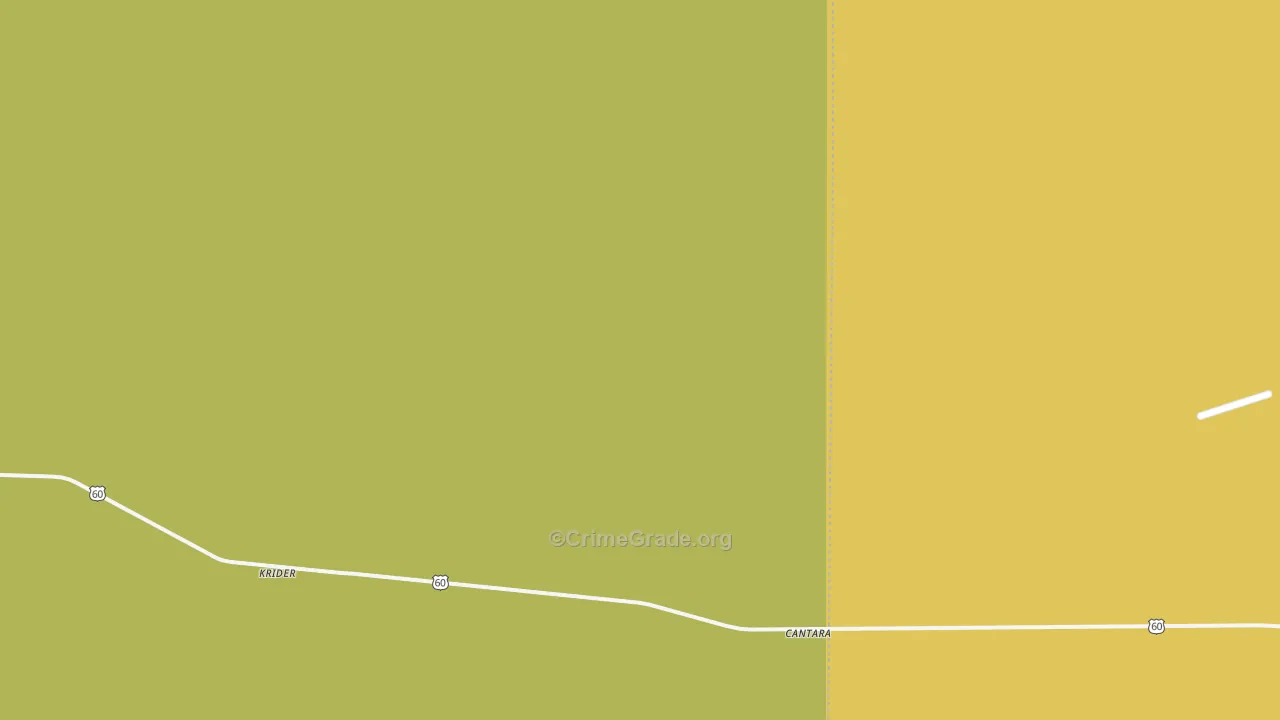 Krider, NM Map of Robbery Rates