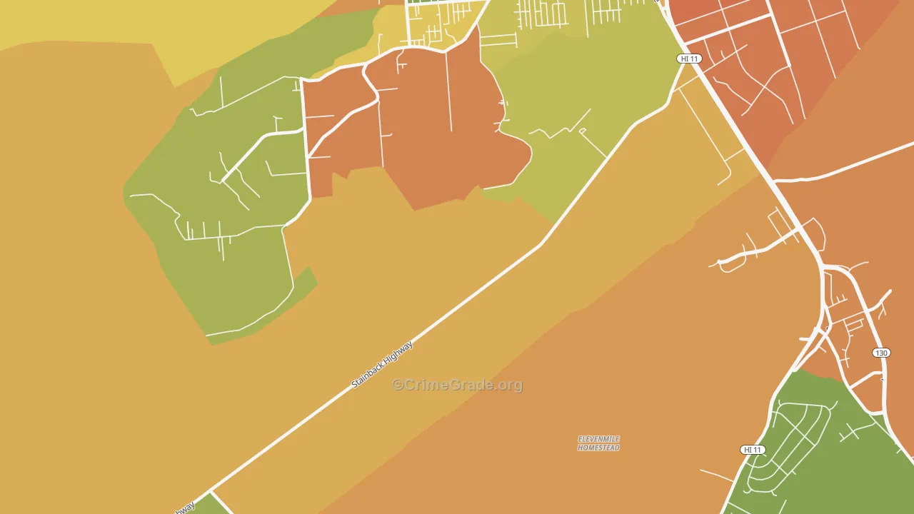 Kukui, HI Map of Robbery Rates