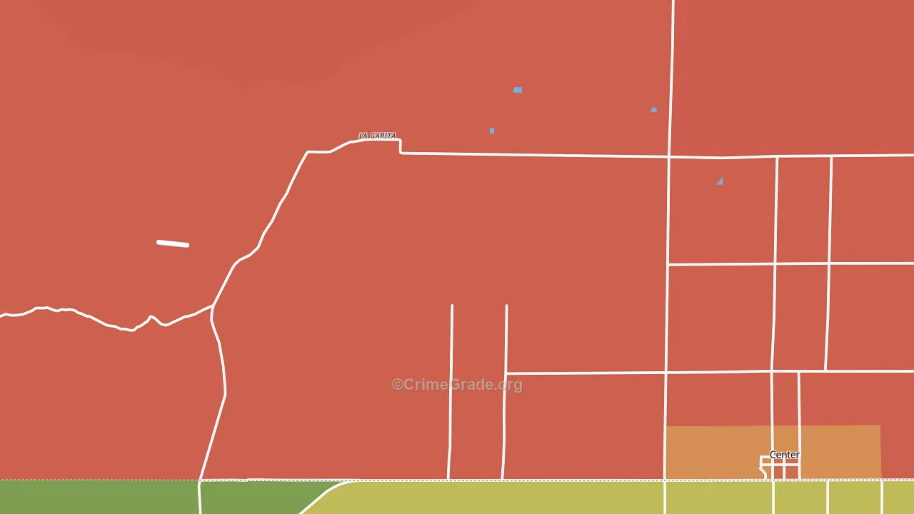 La Garita, CO Map of Robbery Rates