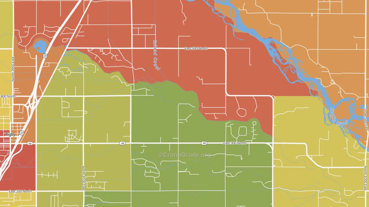 Labelle, ID Map of Robbery Rates