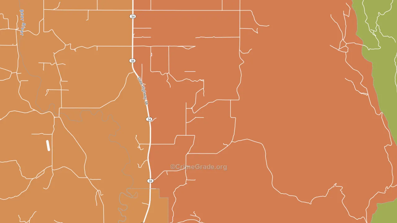 Lago, ID Map of Robbery Rates