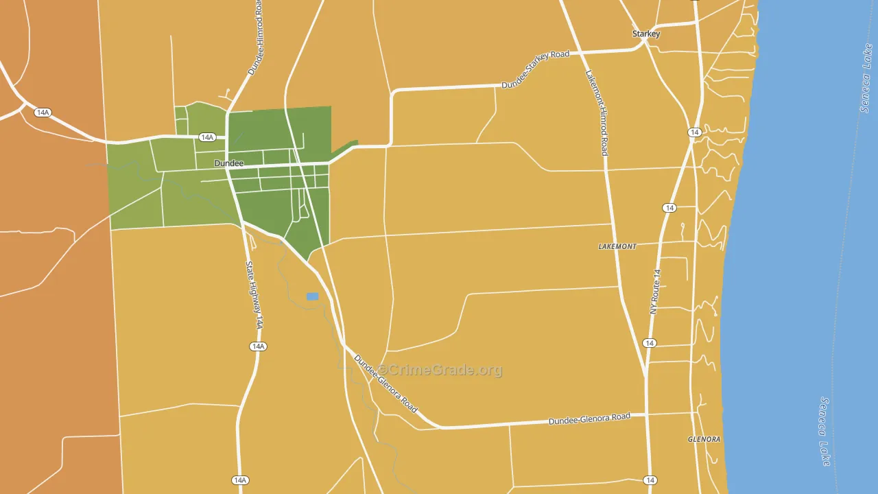 Lakemont, NY Map of Robbery Rates