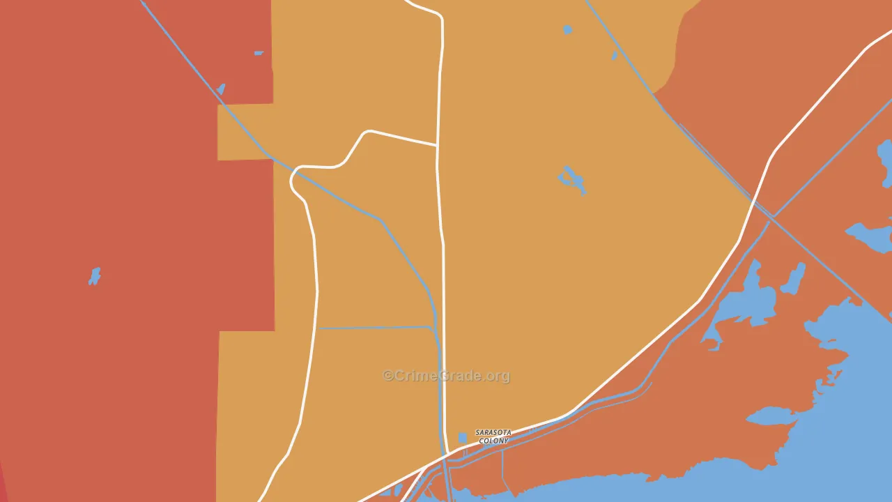 Lakeport, FL Map of Robbery Rates