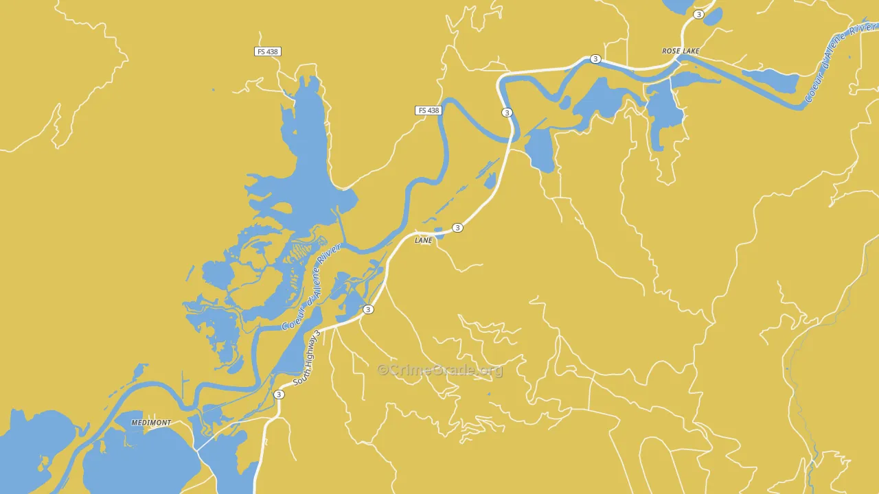 Lane, ID Map of Robbery Rates
