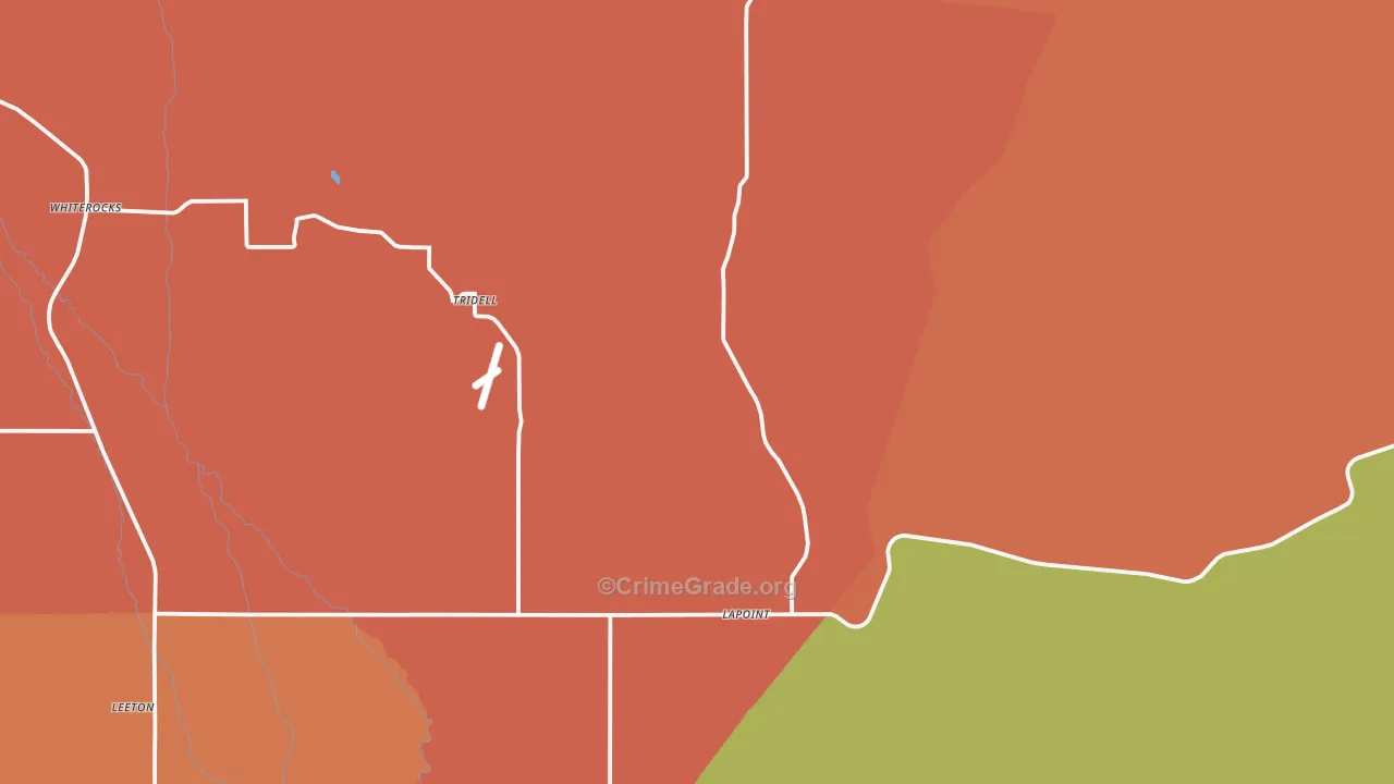 Lapoint, UT Map of Robbery Rates