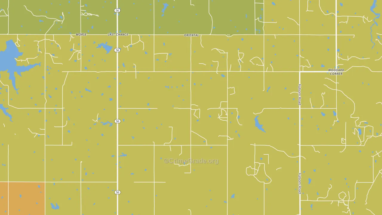 Last Chance, OK Map of Robbery Rates
