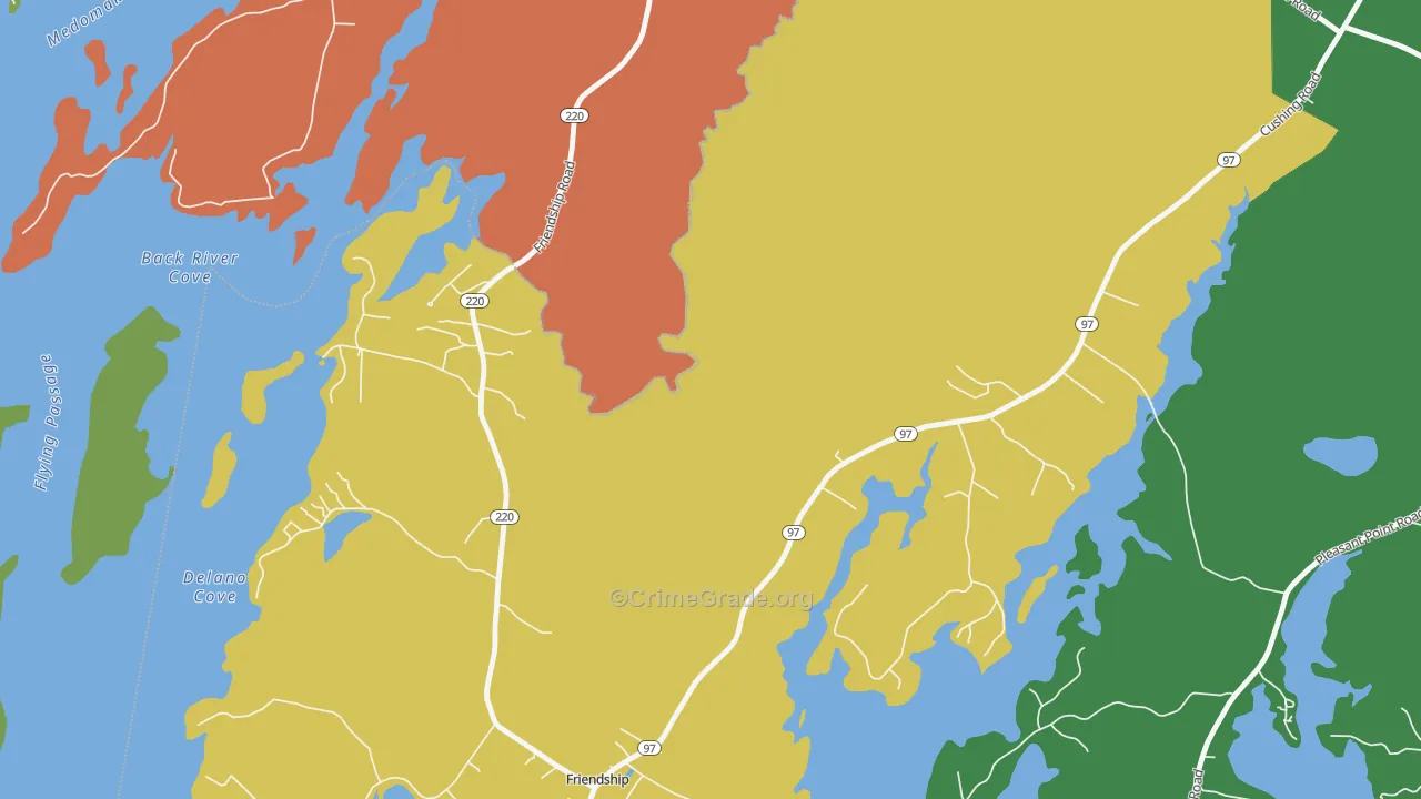 Lawry, ME Map of Robbery Rates