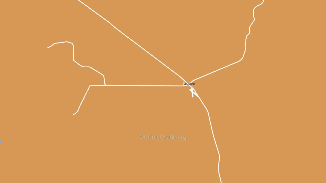 Leadore, ID Map of Robbery Rates
