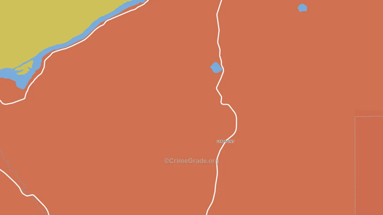 Leadpoint, WA Map of Robbery Rates