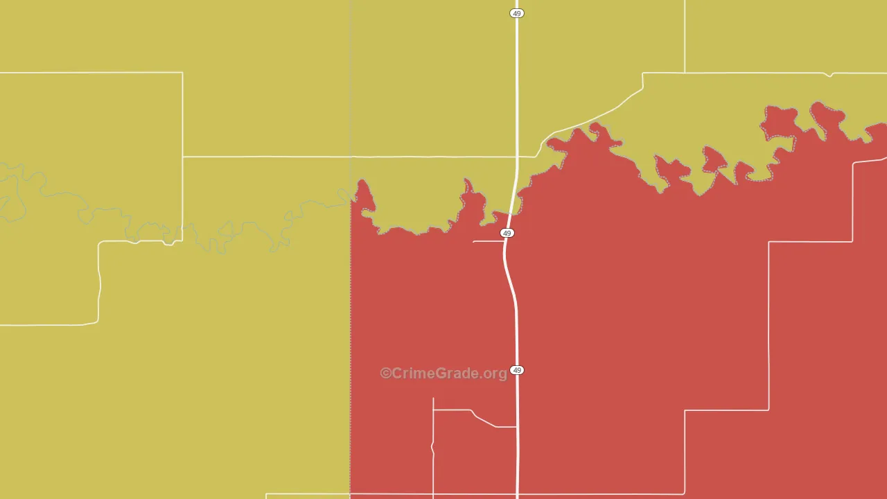 Lemmon, ND Map of Robbery Rates