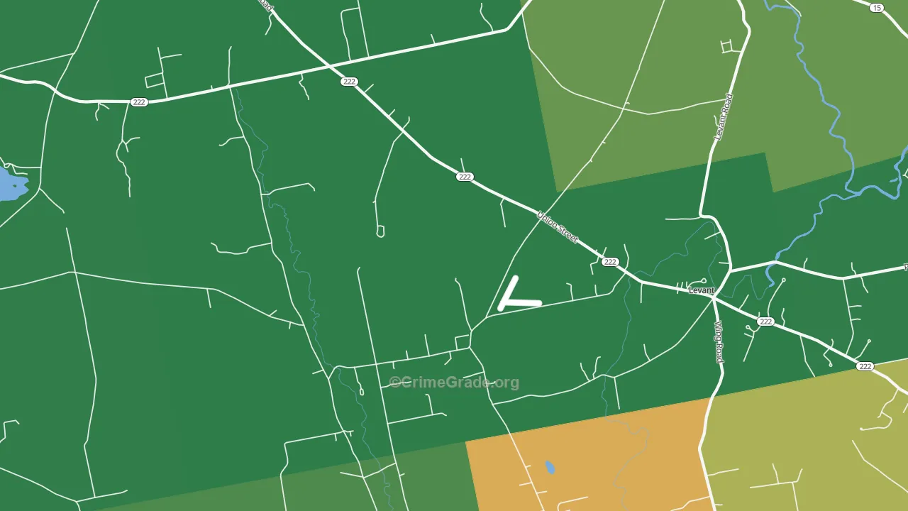 Levant, ME Map of Robbery Rates