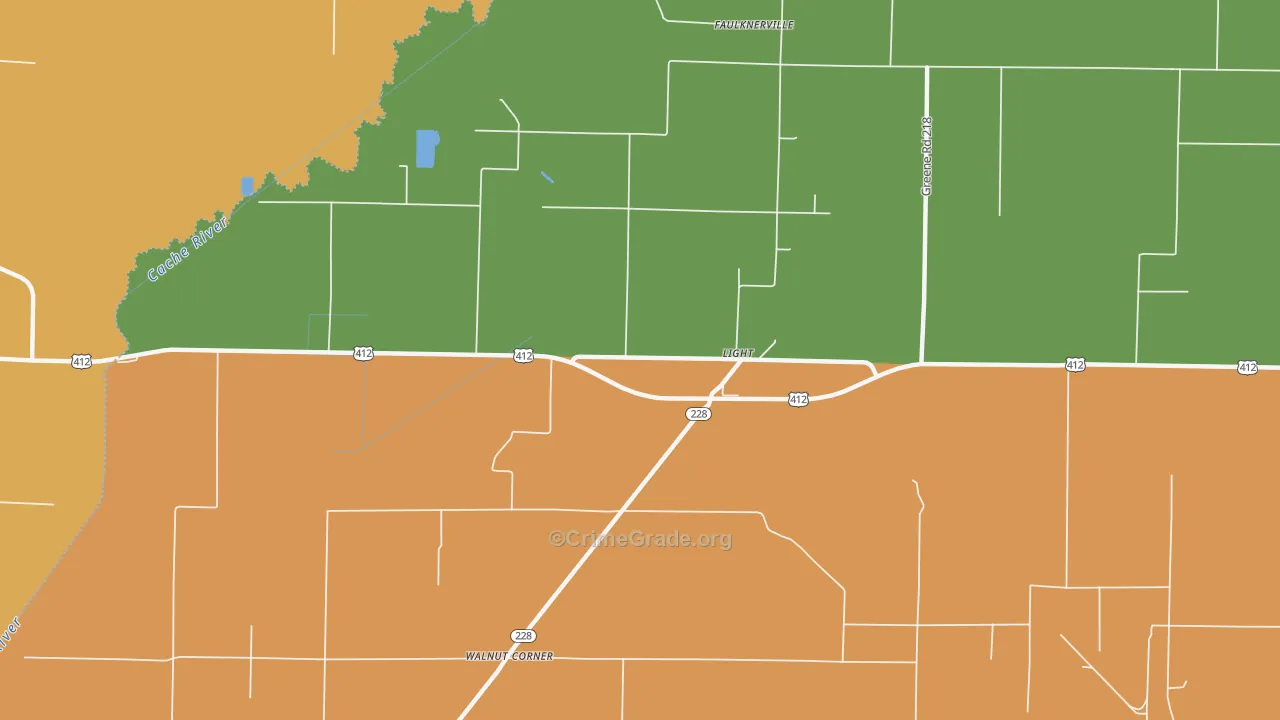 Light, AR Map of Robbery Rates