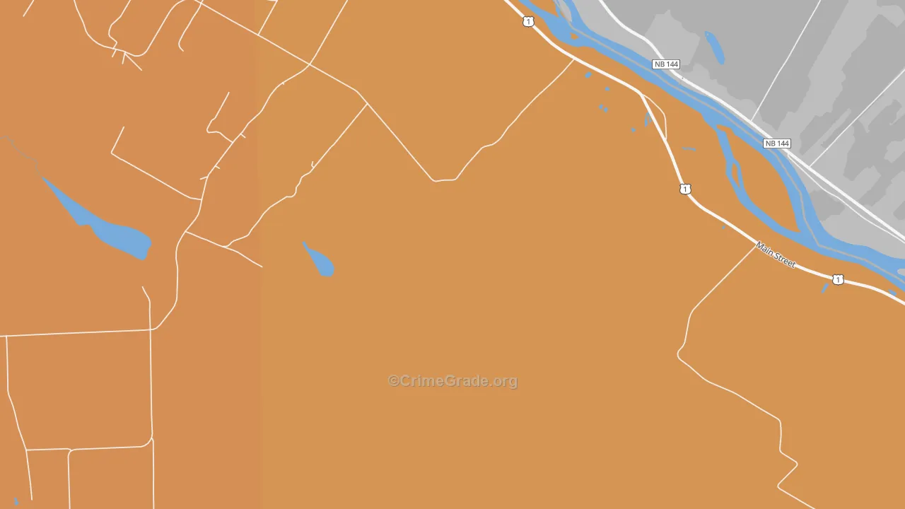 Lille, ME Map of Robbery Rates