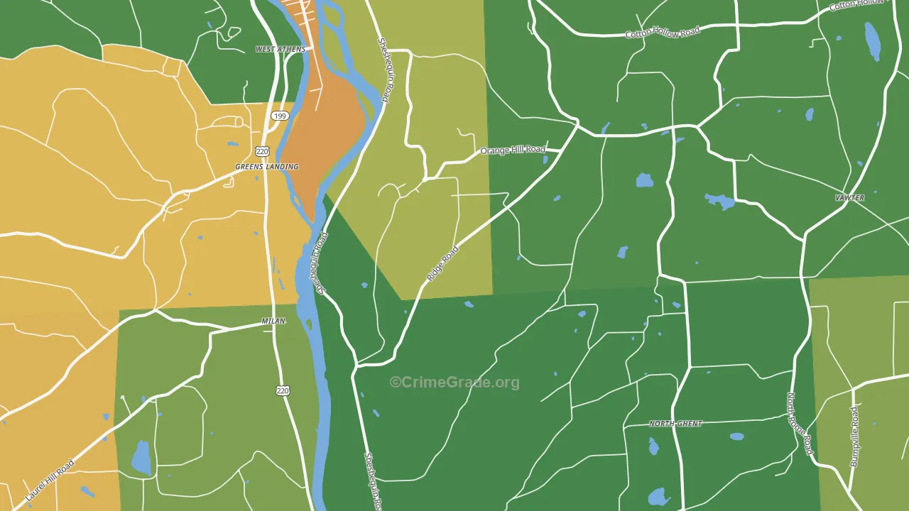 Litchfield, PA Map of Robbery Rates