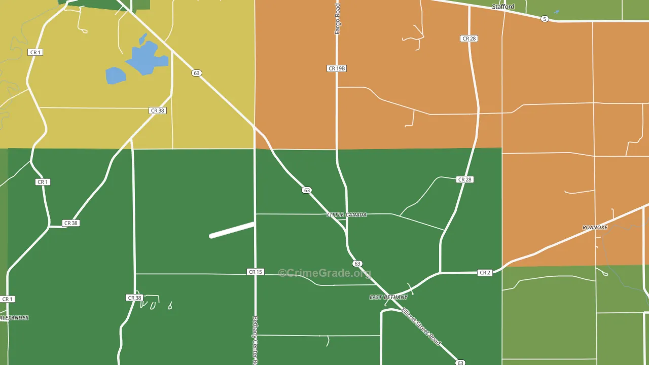 Little Canada, NY Map of Robbery Rates