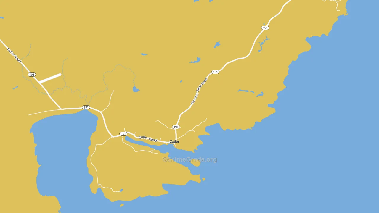 Little Machias, ME Map of Robbery Rates