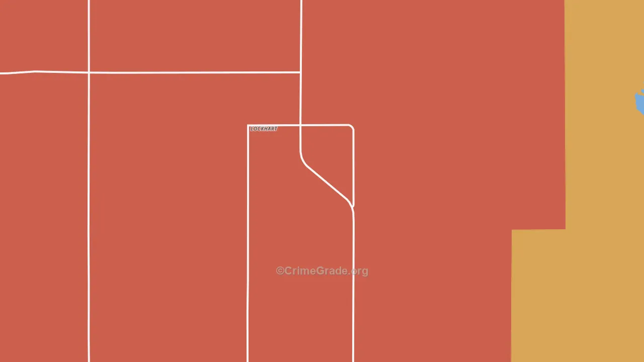 Lockhart, MN Map of Robbery Rates