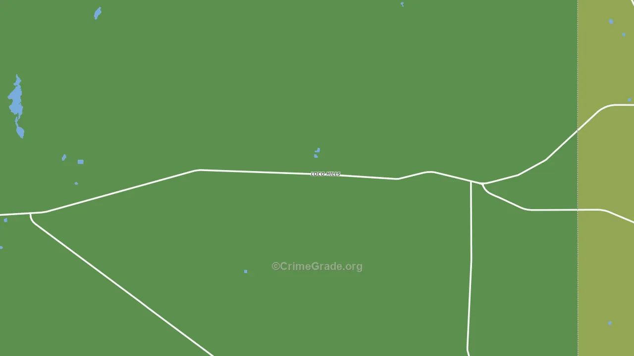 Loco Hills, NM Map of Robbery Rates