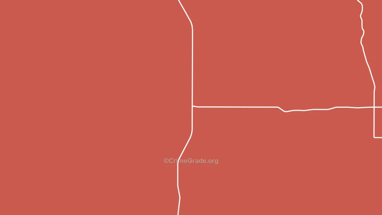 Lodgepole, SD Map of Robbery Rates