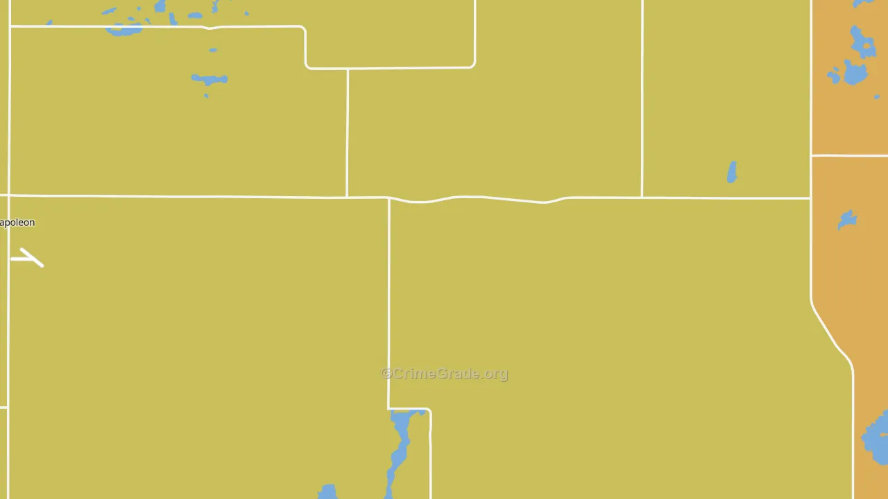 Logan County, ND Map of Robbery Rates
