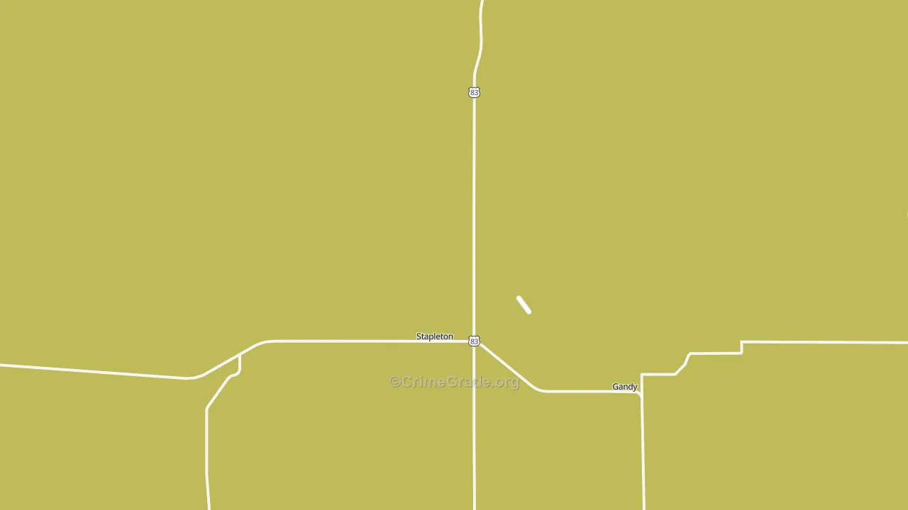Logan County, NE Map of Robbery Rates