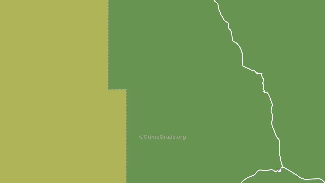 Lolo Hot Springs, MT Map of Robbery Rates