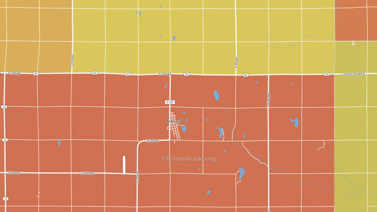 Loma, NE Map of Robbery Rates