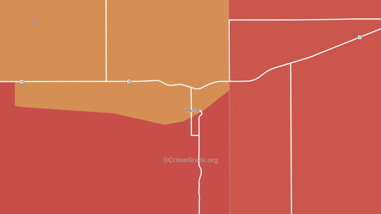 Long Pine, NE Map of Robbery Rates