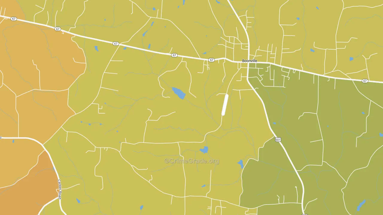 Longtown, NC Map of Robbery Rates