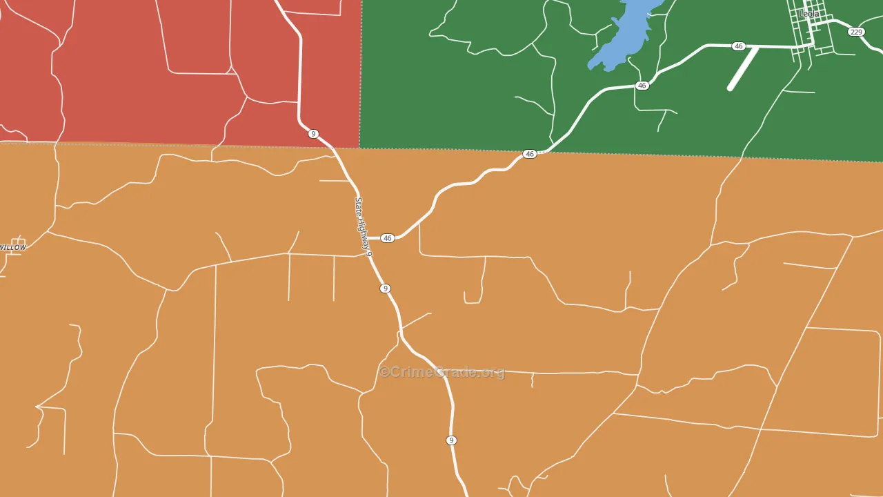 Lono, AR Map of Robbery Rates