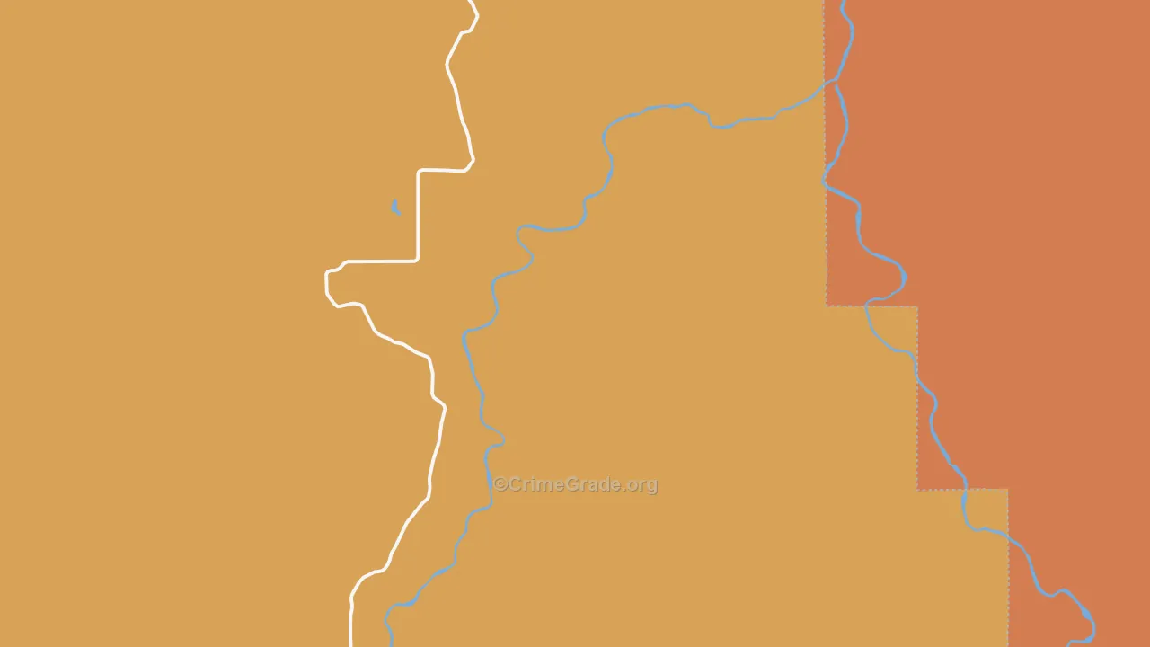 Looking Glass, OR Map of Robbery Rates