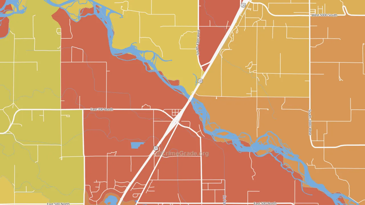 Lorenzo, ID Map of Robbery Rates