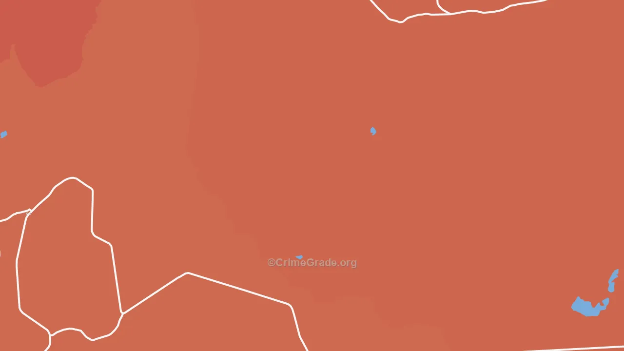 Low Mountain, AZ Map of Robbery Rates