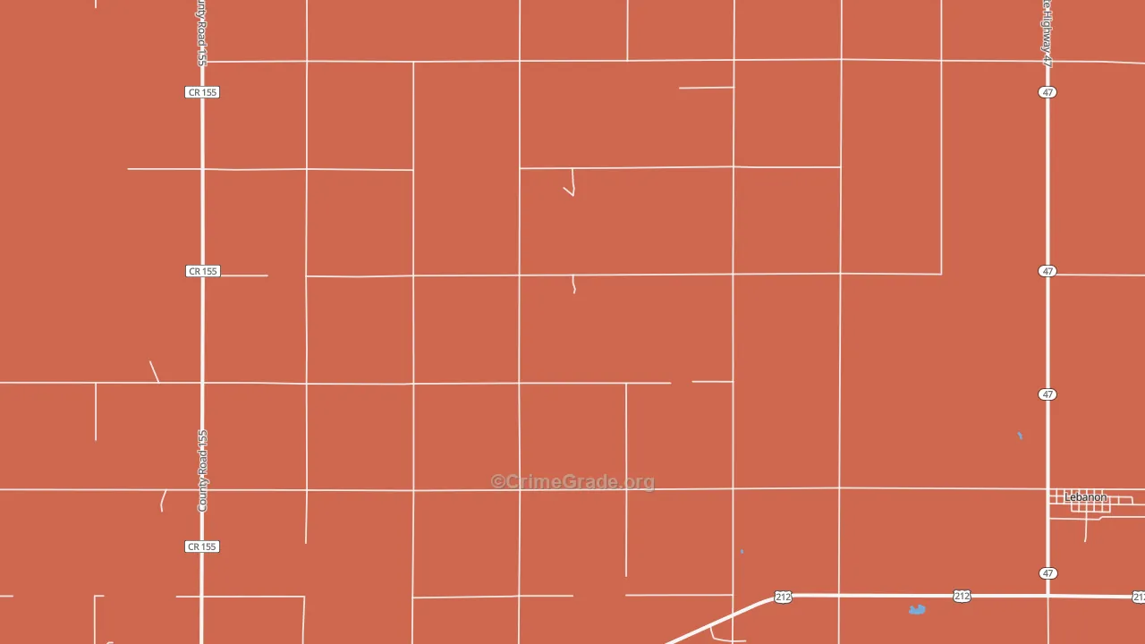 Lucas, SD Map of Robbery Rates